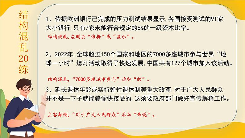 高考语文一轮复习小专题结构混乱+练搭配不当课件PPT第2页