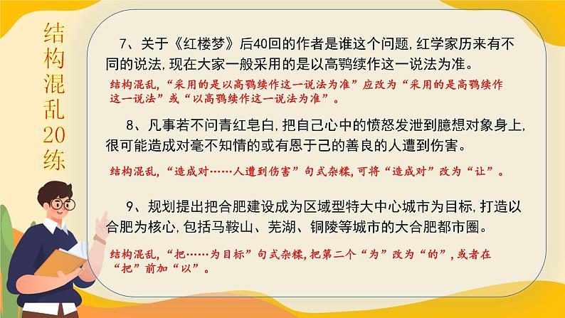 高考语文一轮复习小专题结构混乱+练搭配不当课件PPT第4页