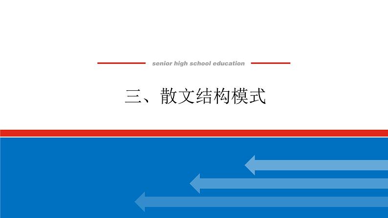 2023高考语文(统考版)二轮复习课件 专题十二 三、散文结构模式第1页