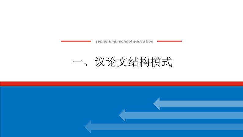 2023高考语文(统考版)二轮复习课件 专题十二 一、议论文结构模式第1页