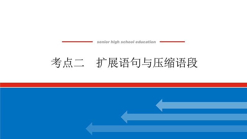 2023高考语文(统考版)二轮复习课件 专题二 学案二 考点二 扩展语句与压缩语段第1页