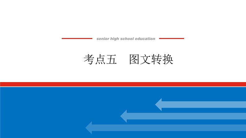 2023高考语文(统考版)二轮复习课件 专题二 学案二 考点五 图文转换第1页