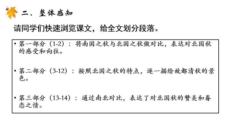 14.1《故都的秋》课件 2022-2023学年统编版高中语文必修上册第6页