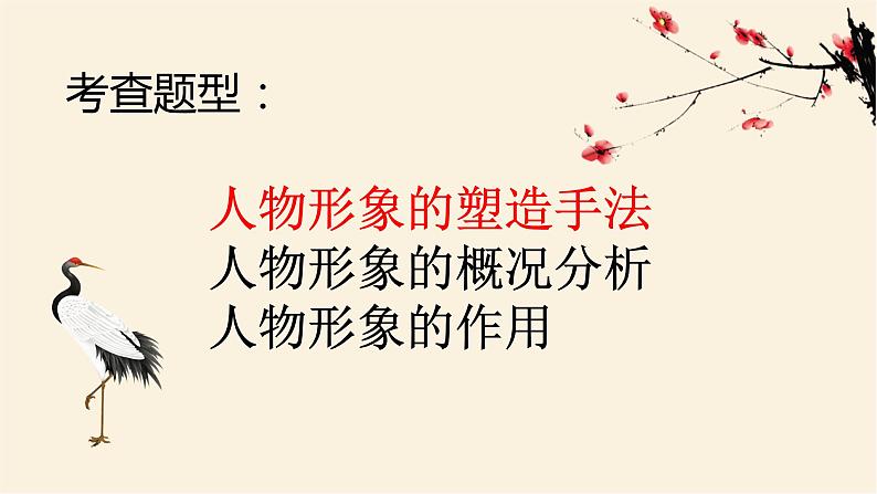 2023届高考复习：小说人物形象的塑造手法（上传）课件PPT第2页