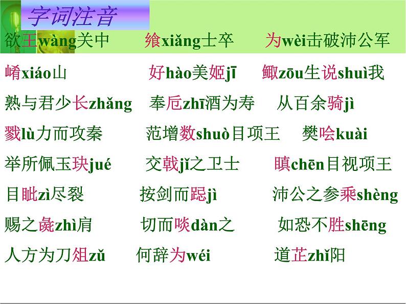 3.《鸿门宴》课件 2021-2022学年统编版高中语文必修下册第7页