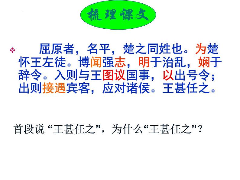 9《屈原列传》课件2022-2023学年统编版高中语文选择性必修中册08