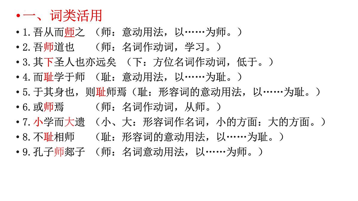 10.2《师说》复习课 课件 2022-2023学年统编版高中语文必修上册第2页