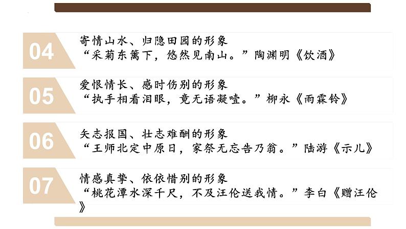 2023届高考语文一轮复习古诗文阅读：鉴赏诗歌形象 教学课件第5页