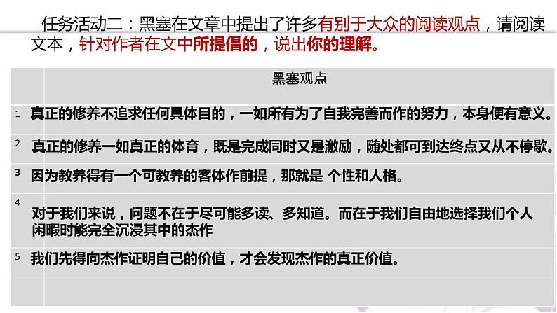 13.1《读书：目的和前提》课件 2022-2023学年统编版高中语文必修上册第8页