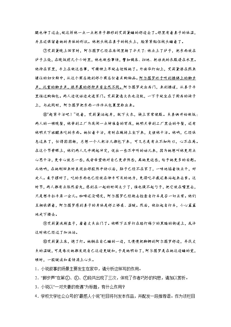 上海高考语文文学类文本阅读训练题第2页