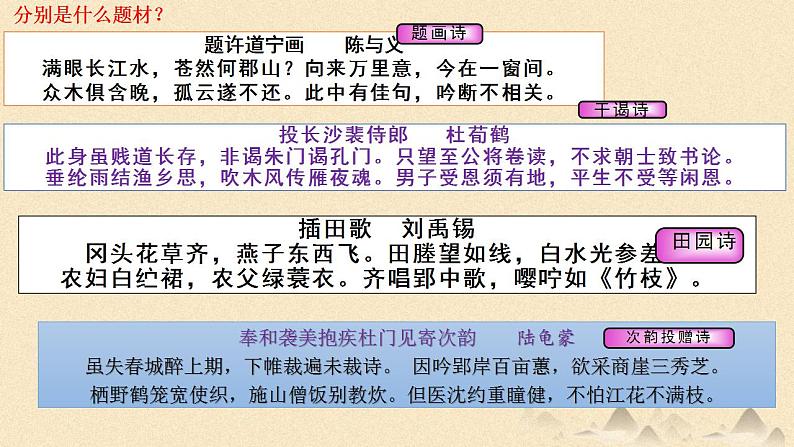 2023届高考语文二轮复习：诗歌鉴赏之送别诗 课件第4页