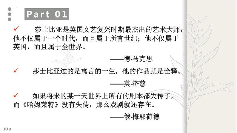 6《哈姆莱特（节选）》课件 2021—2022学年统编版高中语文必修下册第3页