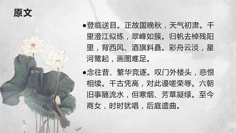 《桂枝香·金陵怀古》课件2021-2022学年统编版高中语文必修下册第3页