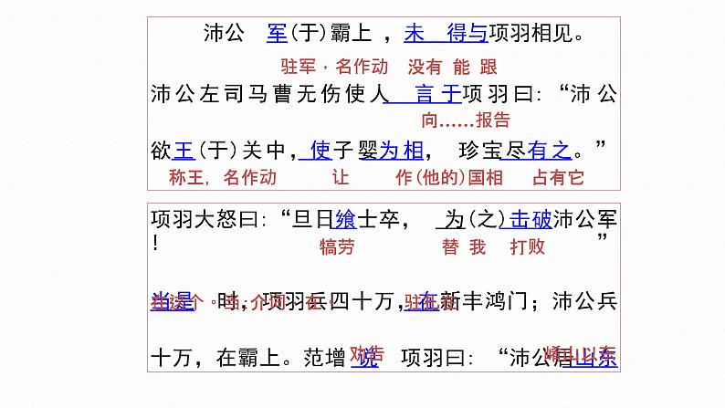 3《鸿门宴》课件2021-2022学年统编版高中语文必修下册第8页