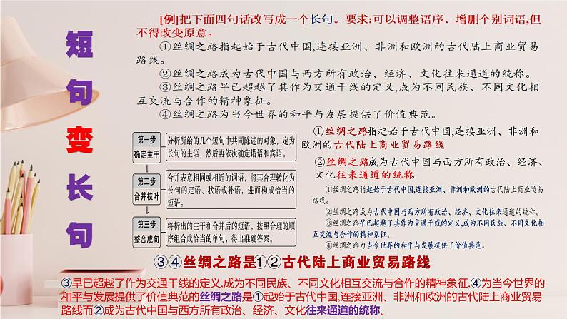 2023届高考语文复习：句式变换及表达效果 课件第6页