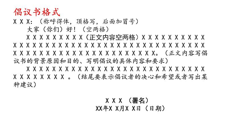 2023届高考专题复习：倡议书、发言稿、演讲稿和书信的写作  课件第4页