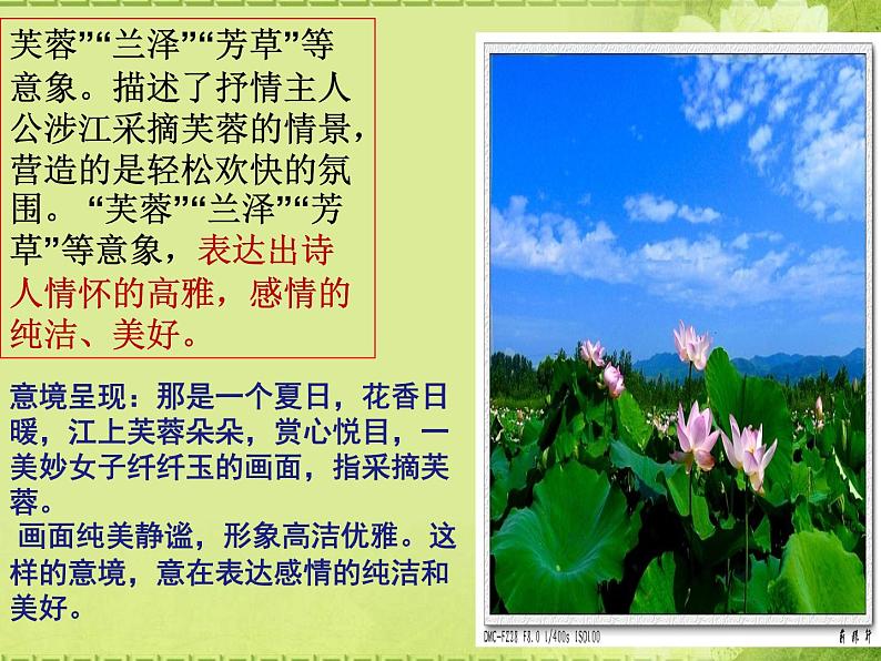 《涉江采芙蓉》课件2022-2023学年统编版高中语文必修上册07