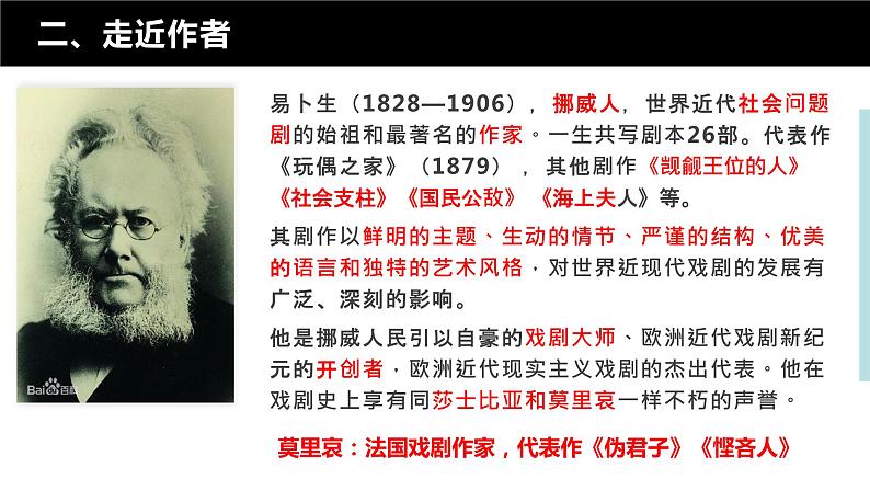 12.《玩偶之家(节选)》课件 2022-2023学年统编版高中语文选择性必修中册第3页