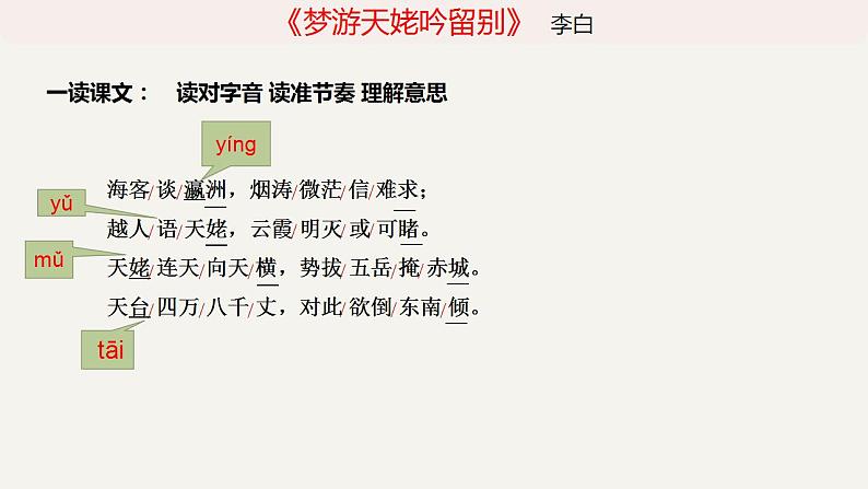 8-1《梦游天姥吟留别》课件2022-2023学年统编版高中语文必修上册第5页