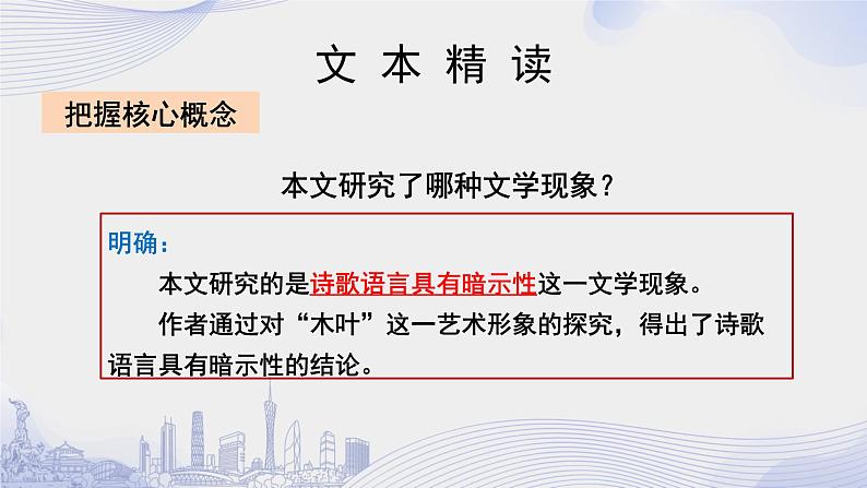 人教语文必修一下册 说木叶  课件+教案（多课时）04