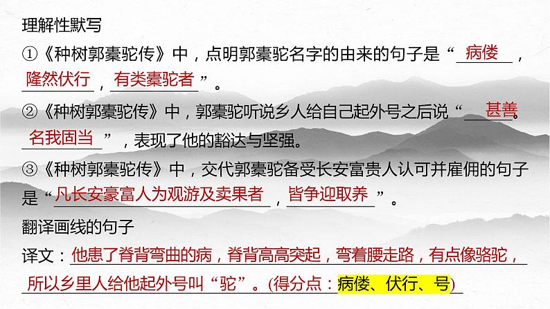 05  《种树郭橐驼传》-2023年新高考语文文言文复习之课内精选篇目梳理课件PPT第5页