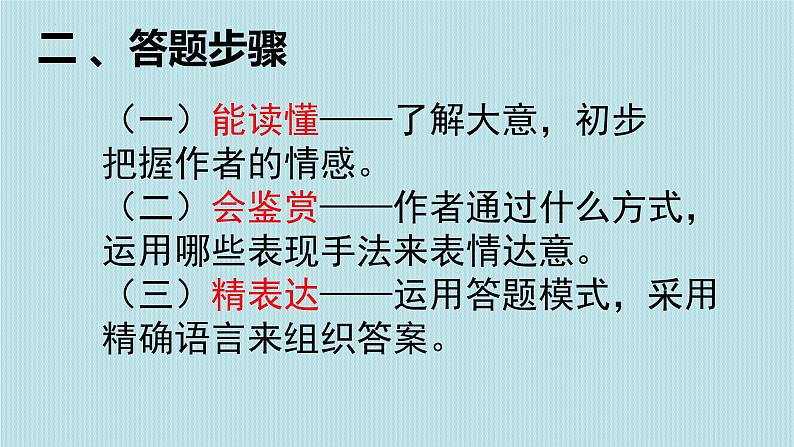 2023届高考语文复习：古代诗歌鉴赏 课件第3页