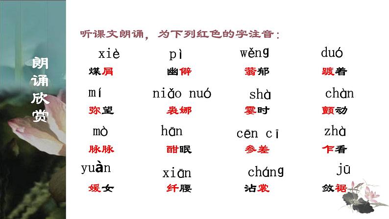 高中语文统编版必修上册14.2《荷塘月色》 课件07