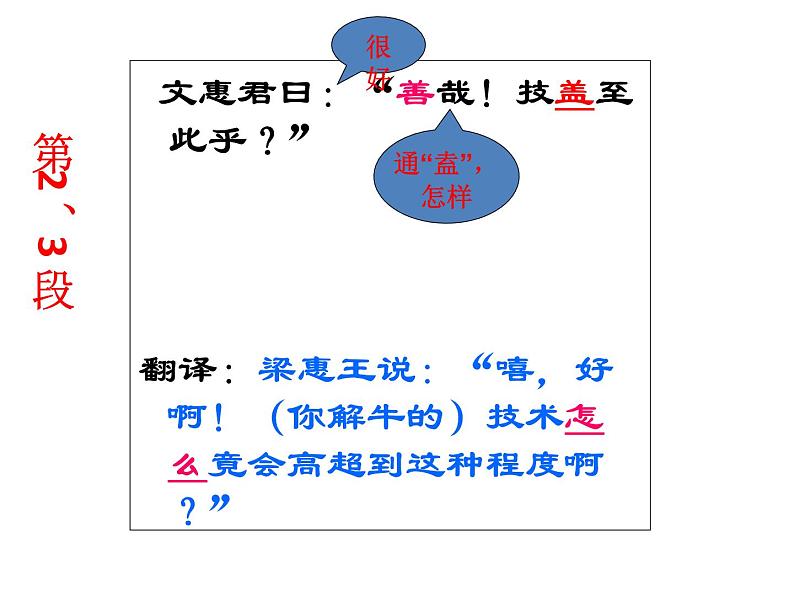 高中语文统编版必修下册1.3《庖丁解牛》 课件08