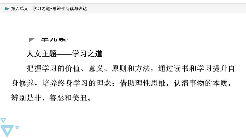 人教统编版高中语文必修上册第6单元 学习之道•思辨性阅读与表达 学案课件02