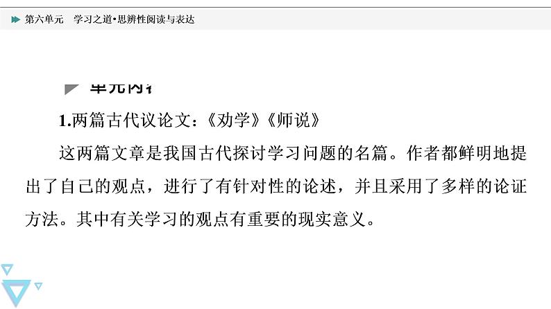 人教统编版高中语文必修上册第6单元 学习之道•思辨性阅读与表达 学案课件04