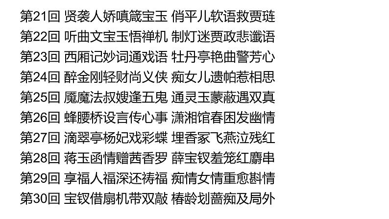 2021-2022学年部编版高中语文必修下册《红楼梦》之情节线索（二）课件07