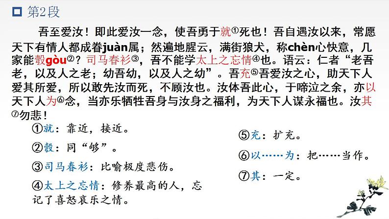 2021-2022学年部编版高中语文必修下册11.2《与妻书》课件4第8页