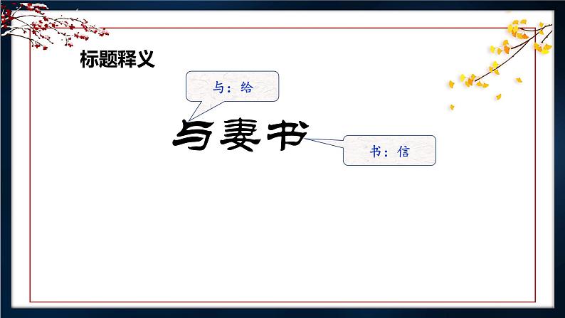 2021-2022学年部编版高中语文必修下册11.2《与妻书》课件608