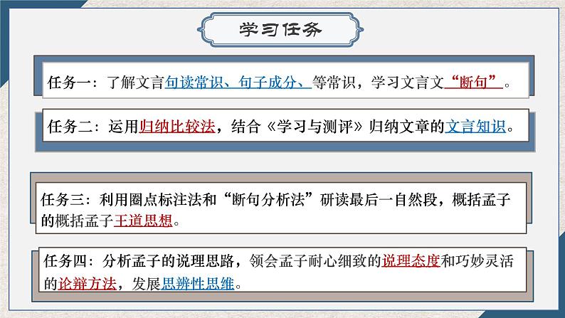 2021-2022学年部编版高中语文必修下册1.2《齐桓晋文之事》课件1第2页