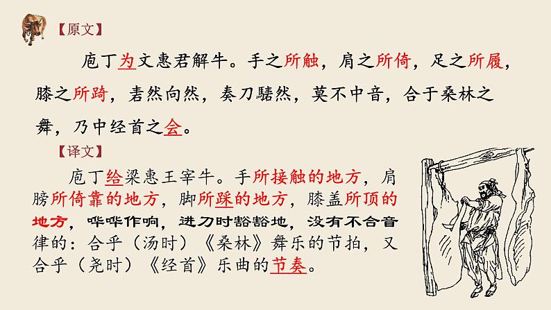 2021-2022学年高中语文部编版必修下册1.3《庖丁解牛》课件204