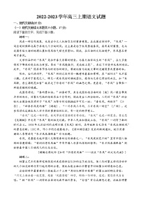 山东省高密市第一中学2022-2023学年高三上学期期末达标卷语文试题(含答案)