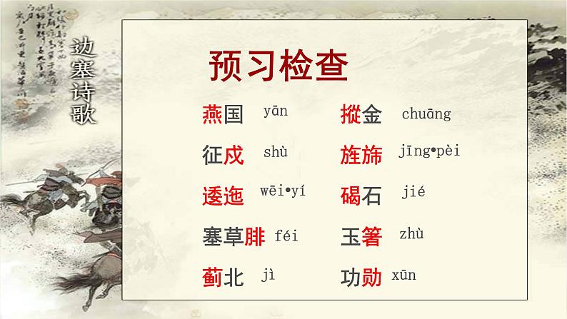 古诗词诵读《燕歌行（并序）》课件 2022-2023学年统编版高中语文选择性必修中册08