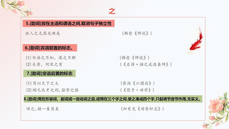 2023届高考语文复习-常见20个文言虚词 课件第5页