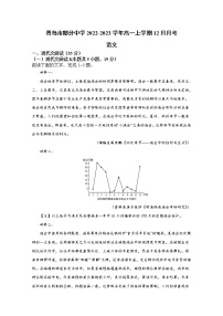 山东省青岛市部分中学2022-2023学年高一语文上学期12月质量检测试卷（Word版附答案）