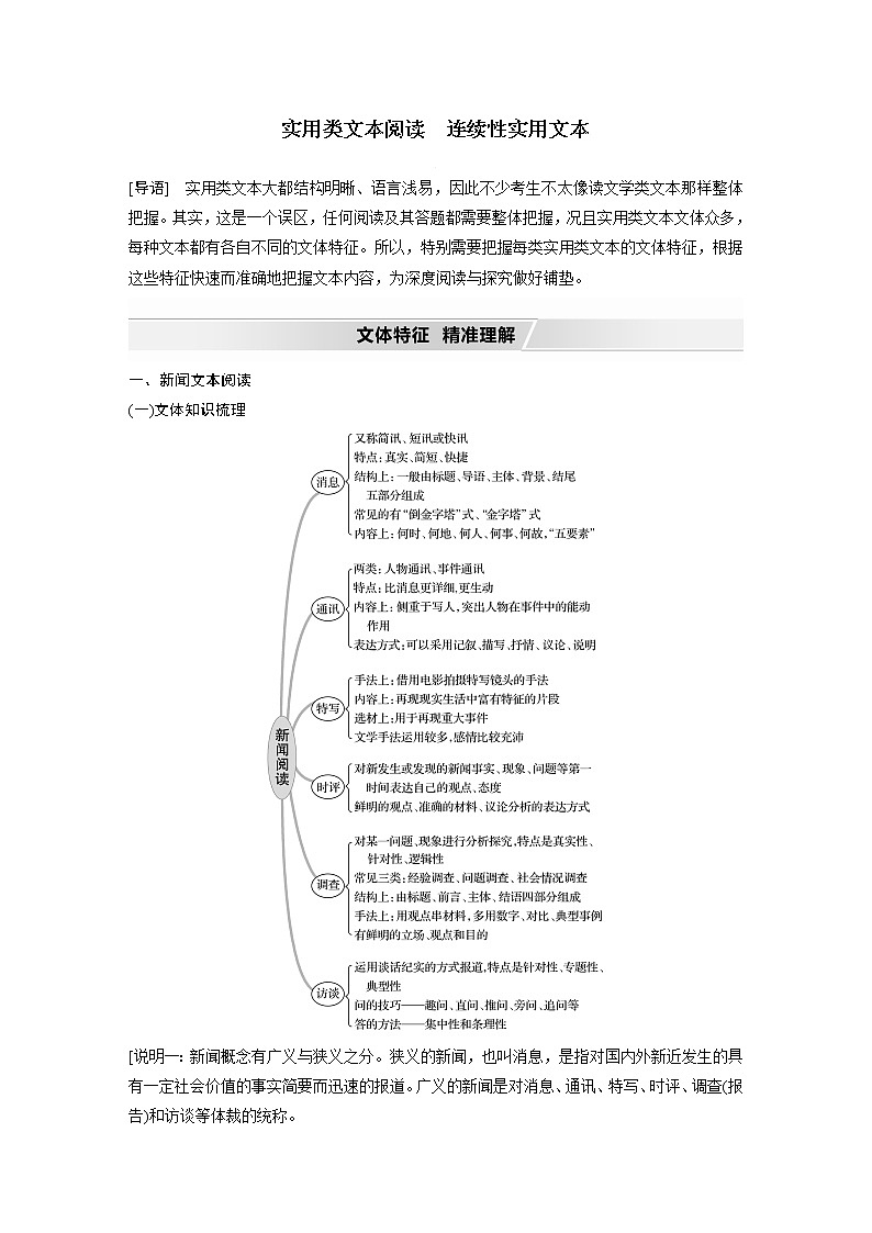 高考语文复习-- 实用类文本阅读1 连续性文本阅读访谈（讲义）01