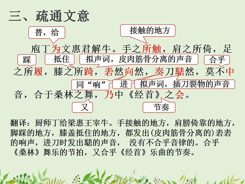 1.3《庖丁解牛》课件 2021-2022学年统编版高中语文必修下册第7页