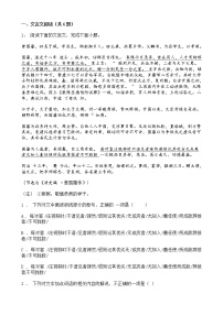 高考语文二轮专题复习文言文阅读 人物传记类四（含答案）