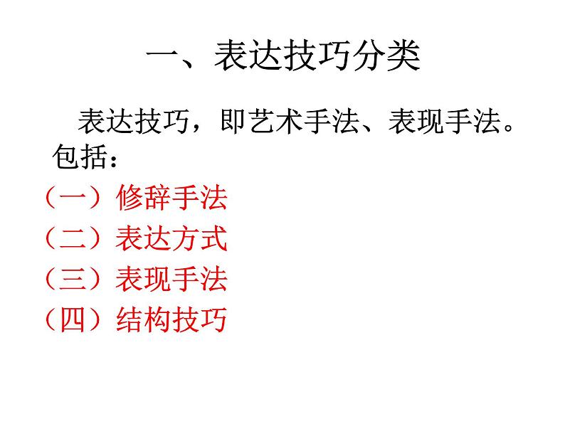 2023届高考语文复习专项训练：诗歌鉴赏之表达技巧课件PPT02