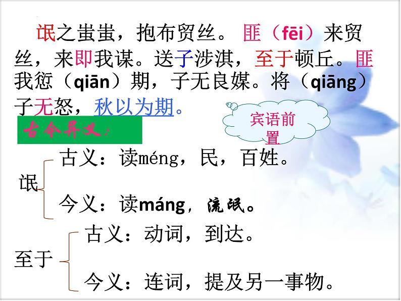 1.1《氓》课件 2022-2023学年统编版高中语文选择性必修下册第5页