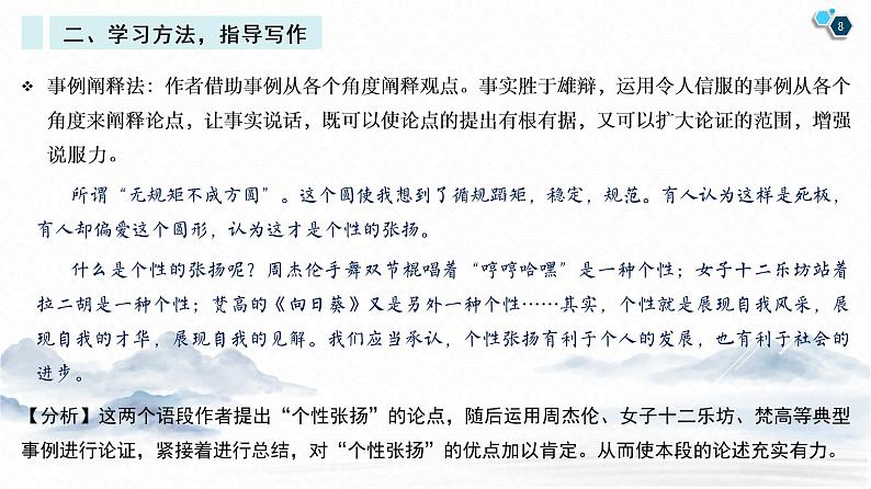 第一单元写作任务：如何阐述自己的观点 课件 2021-2022学年统编版高中语文必修下册08