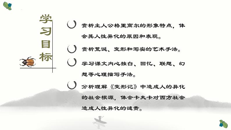 《变形记(节选)》课件2021-2022学年统编版高中语文必修下册第3页