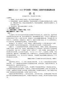 广东省汕头市潮阳区2022-2023学年高二上学期期末教学质量监测语文试题