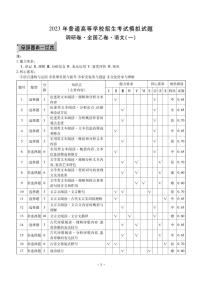 衡水金卷 先享题 2023调研卷（全国乙卷B）语文试卷及参考答案