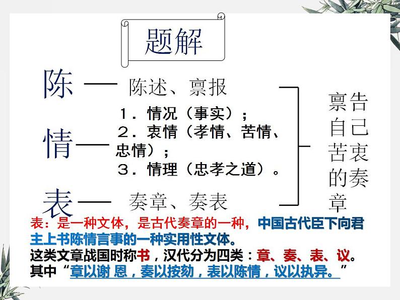 《陈情表》课件 2022-2023学年统编版高中语文选择性必修下册06