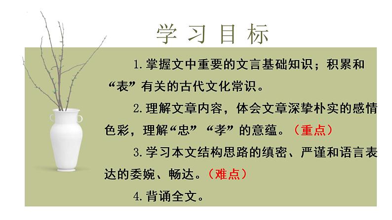 09-1 陈情表-2022-2023学年高二语文同步教学重点课文精讲课件（统编版选择性必修下册）第2页